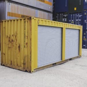 Alternative view of Yellow 20ft Used Container – Dual Side Roll-Up Doors
