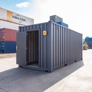 Enhanced 20ft Standard Shipping Container – Grey Finish