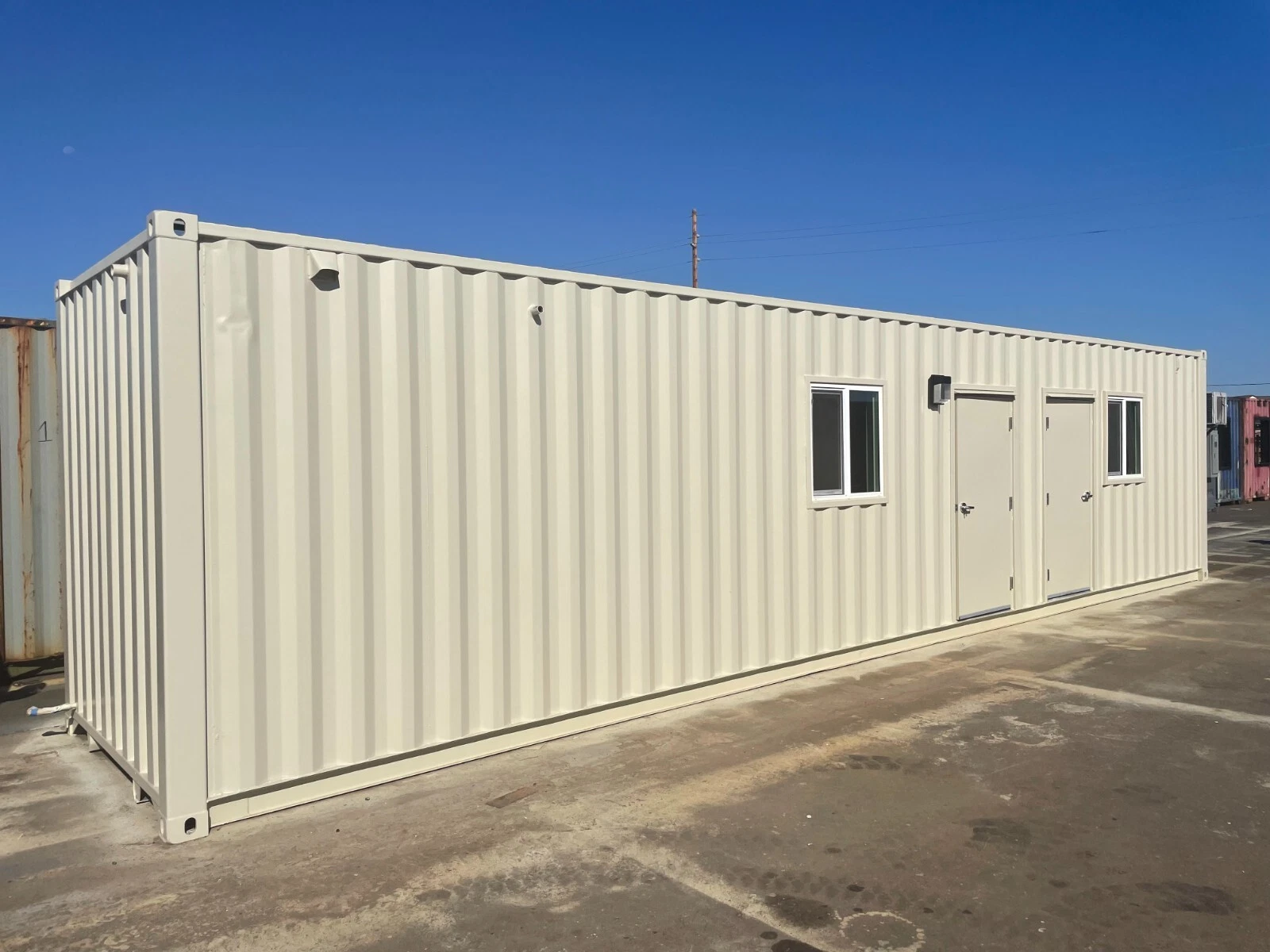40ft Shipping Container Office with ADA Restroom - Image 2