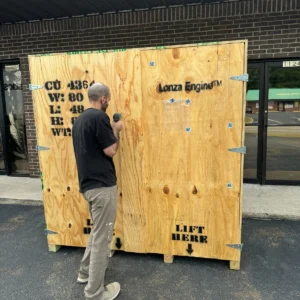 Alternative view of Heavy Duty Wood Shipping Crate – 80" x 48" x 82"