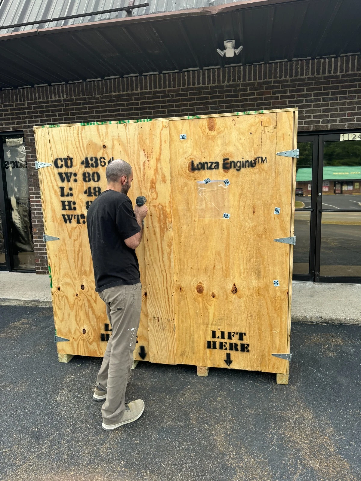 Heavy Duty Wood Shipping Crate – 80" x 48" x 82" - Image 2