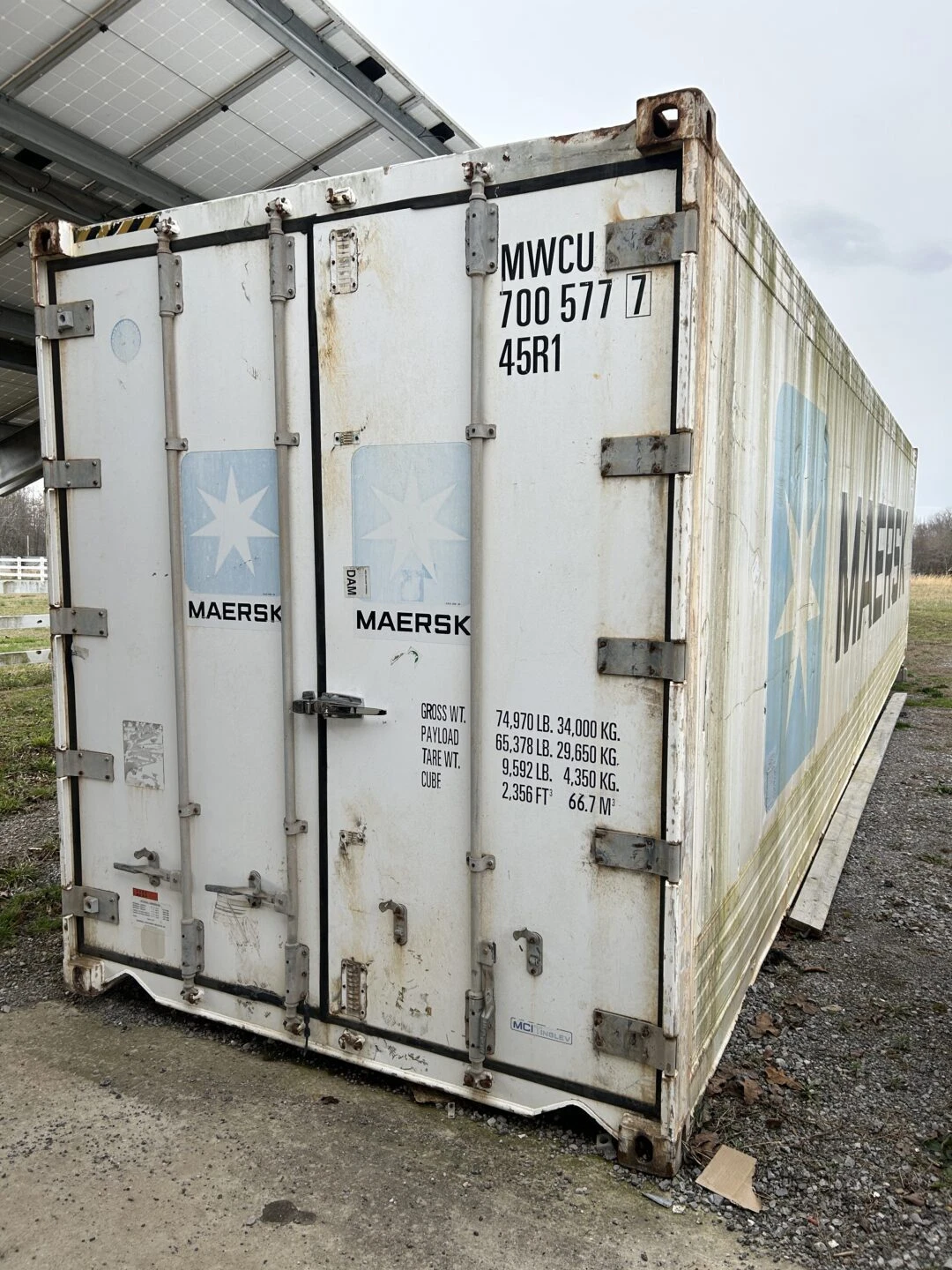 Maersk Used 40ft Cold Storage Reefer Container – Model CCR18060 - Image 2