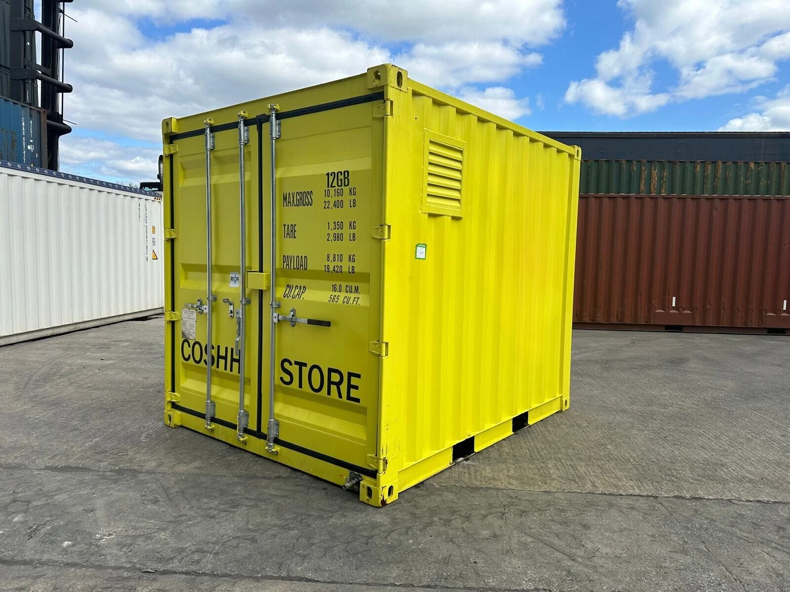 9ft x 7ft New COSHH / Chemical Store Shipping Container / Cabinet - Image 2