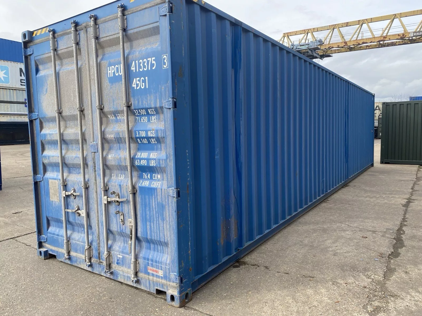 40ft High Cube Shipping Container , Second Trip