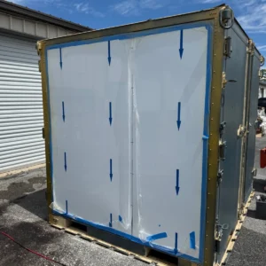 Lightweight Quad Door Shipping Container Split into two sides