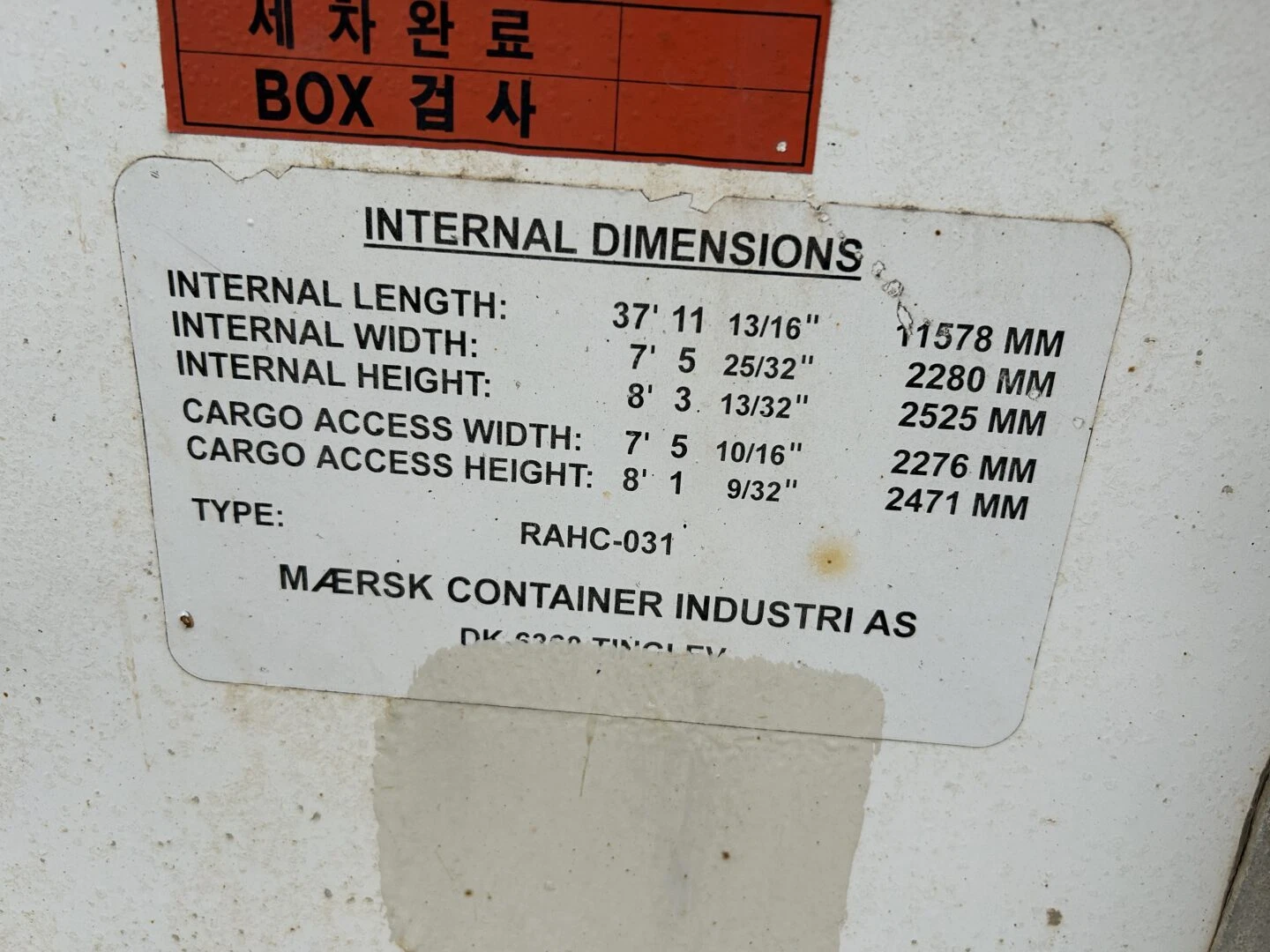 Maersk Used 40ft Cold Storage Reefer Container – Model CCR18060 - Image 7